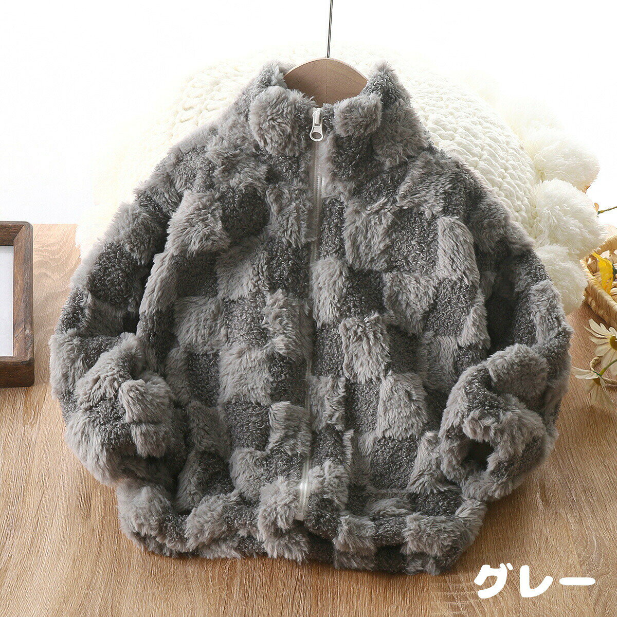 コートベビー着ぐるみもこもこモコモコジャケット防寒着女の子ベビー服子供服秋冬...