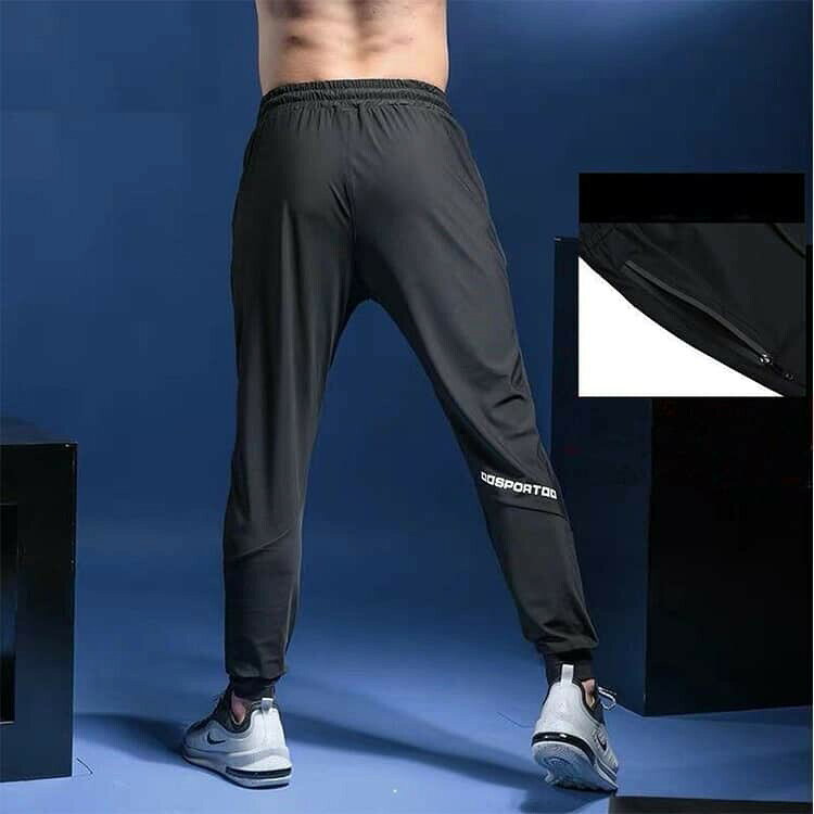 Akyron Styleのメンズロングパンツ春夏ズボンジョガーパンツ涼しい接触冷感ひんやりジムパンツメンズウエアスポーツウェアランニングウェアスポーツパンツランニングウエア長ズボン夏用アイスシルクパンツ｜アングル3