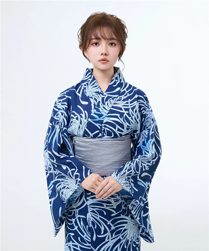 浴衣 レディース 大人 花火大会 夏祭り 初心者向け 浴衣セット ブルー 花柄 カジュアル浴衣 浴衣ドレス 夏着物 女性浴衣 ゆかた レディース エレガント 花火大会 成人式 撮影 観光 着付け簡単 おしゃれ 旅行 YUKATA フリーサイズ