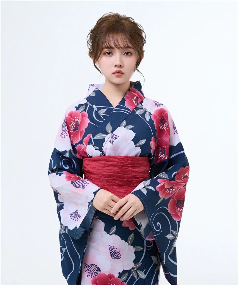 浴衣 レディース セット 夏着物 女性浴衣 花柄 ブルー 花火大会 夏祭り 初心者向け 浴衣セット カジュアル浴衣 浴衣ドレス ゆかた レディース エレガント 花火大会 成人式 撮影 観光 着付け簡単 おしゃれ 旅行 YUKATA フリーサイズ