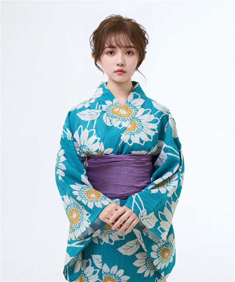 浴衣 レディース 大人 ブルー 花火大会 夏祭り 初心者向け 花柄 浴衣セット カジュアル浴衣 浴衣ドレス 夏着物 女性浴衣 ゆかた レディース エレガント 花火大会 成人式 撮影 観光 着付け簡単 おしゃれ 旅行 YUKATA フリーサイズ