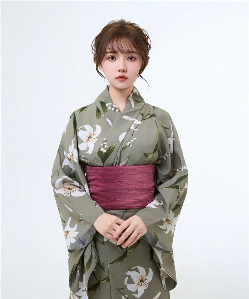 浴衣 セパレート レディース 花柄 グリーン 浴衣セット カジュアル浴衣 浴衣ドレス 夏着物 女性浴衣 花火大会 夏祭り 初心者向け ゆかた レディース エレガント 花火大会 成人式 撮影 観光 着付け簡単 おしゃれ 旅行 YUKATA フリーサイズ