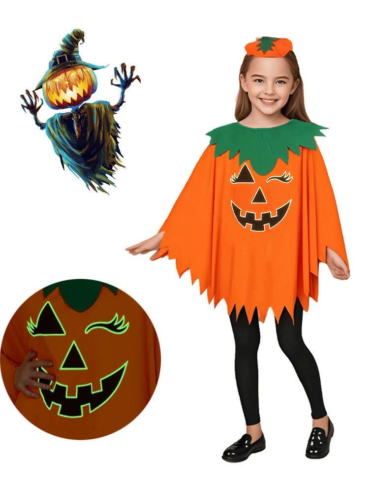 Nocturno Cabrales Pumpkin Halloween Cosplay Divertido Camisetas Familiares Juntos Mujeres Niñas Adultos Niños Vestidos Camiseta Naranja Cabrales Catuxa Celebraciones Culturales Celebraciones Celebraciones Celebraciones Celebraciones de Halloween Celebraciones de disfraces Actuaciones Teatro Celebraciones Culturales — vista 3