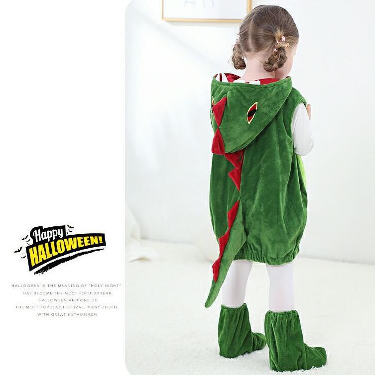ハロウィン 衣装 子供 恐竜 着ぐるみ コスプレ衣装 女の子 恐竜 仮装 おもしろ クリスマス衣装ロンパース オールインワン 男の子 可愛い 動物服ハロウィン コスチューム パーティー 誕生日 発表会 イベント 演出服 学園祭 cosplay 2歳 写真撮影 100-160cm 靴カバーおまけ 2