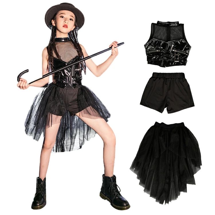 子供服 ステージ 衣装 女の子 キッズ ダンス衣装 セットアップ ジャッズダンス 衣...