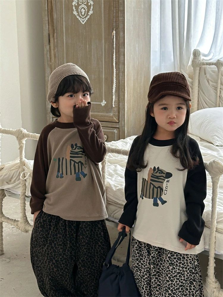 兄妹お揃い キッズ トレーナー ラグランスリーブ 春秋 ペア 長袖 子供服 スウェッ...