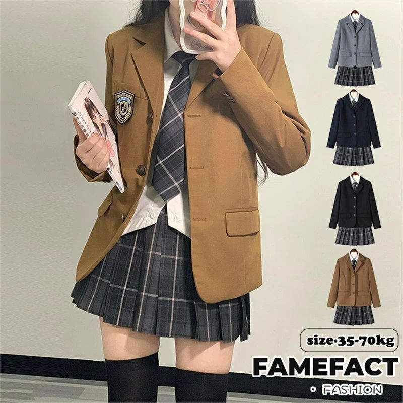 Rakuten - 【今だけ！P5倍】卒業式 スーツ 女の子入学式 5点セット 小学生 子供服 中学生 高校生 大きいサイズ ジャケット ブラウス スカート リボン フォーマルスーツ 卒服 ジュニアスーツ チェックスカート 可愛い 卒業式服 卒服 入園式 卒園式 お受験 発表会 XS-2XL