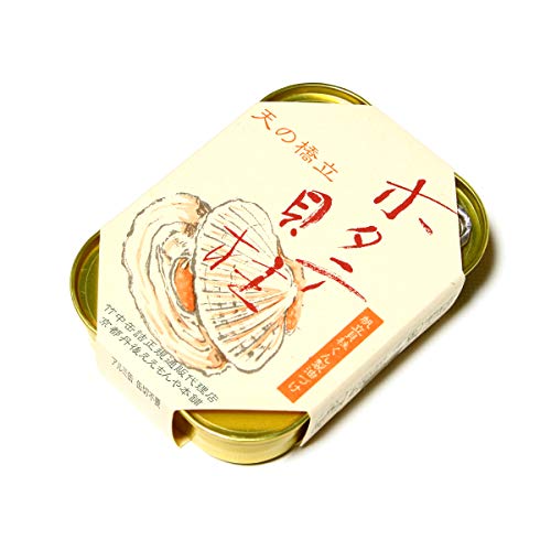 竹中缶詰 天の橋立 ホタテ貝柱燻製油づけ 帆立 オイル漬け 魚 備蓄用 ギフト 贈答 国産 つまみ スモーク 肴 105g 1缶 (帆立1缶)