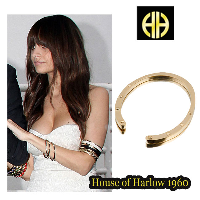 House of Harlow 1960【ハウスオブハーロウ1960】Gold Plated Horse Shoe Bangleゴールド ホースシューバングル セレブ 愛用 05P03Dec16 レディース メール便 【us】【楽ギフ_○○】