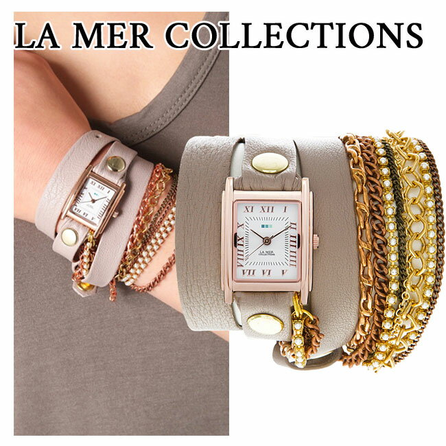 LA MER collections ラメール コレクションズ St Germain Nude/Gold leather Watch 腕時計 ブレスレット ウォッチ 雑誌掲載 セレブ 愛用 05P03Dec16 レディース メール便 【us】【楽ギフ_○○】