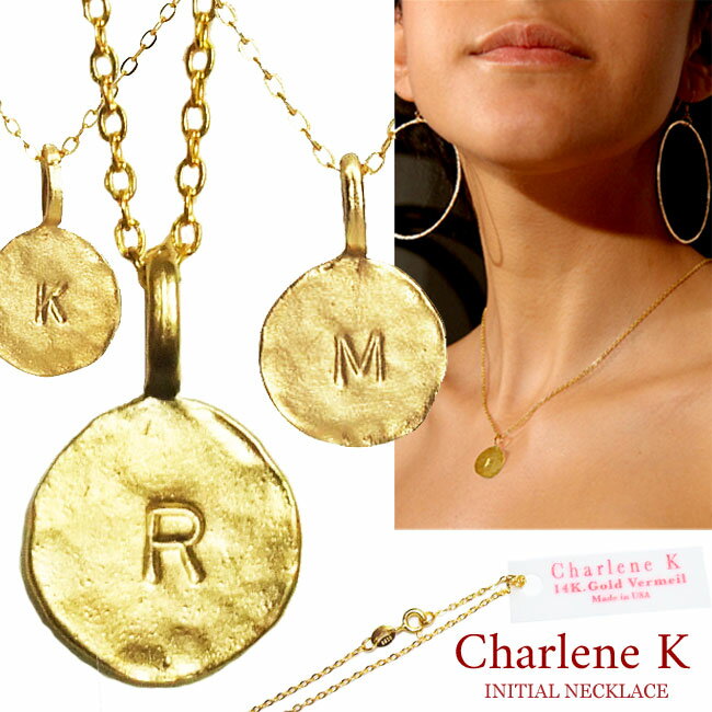 Charlene K 㡼󥱡 ˥ ͥå쥹 Initial NECKLACE ե٥å 㡼󥱡  ...