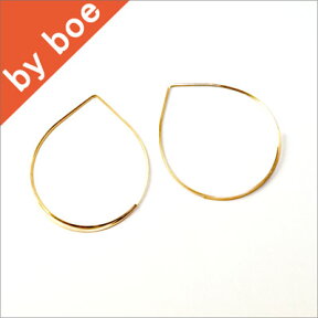 バイボー byboe ワイヤーフープ ピアス Wire Hoop Earring　GOLD セレブ愛用 イニシャルネックレス も セレブ 愛用 05P03Dec16 レディース メール便 【us】■【楽ギフ_○○】