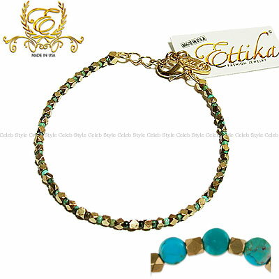 Ettika　エティカ　スピリチュアルジュエリーBaby Turquoise Stone and Tiny Faceted Bead Braceletベビーターコイズブレスレット セレブ 愛用 05P03Dec16 レディース メール便 【us】【楽ギフ_○○】