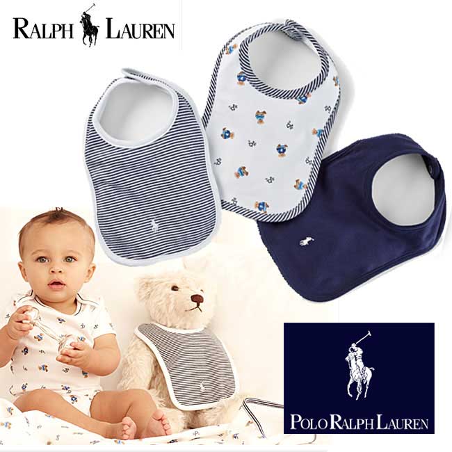 ラルフローレン ベビー スタイ 単品 よだれかけ ビブ Polo Ralph Lauren 男の子 女の子 キッズ スタイ 出産祝い ポロ ベビー ギフト プレ...