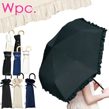 日傘 折りたたみ 完全遮光 遮熱 軽量 uvカット 100％ 遮光 折りたたみ傘 w.p.c wpc mini レース クラッシック フリル 晴雨兼用 ブランド スカラップ リムスター ハート 紫外線カット 折り畳み傘 雨傘 かわいい おしゃれ レディース 【楽ギフ_○○】【-】