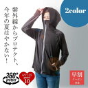 \ 母の日 早割 7%OFFクーポン / UVプロテクトパーカーシャイン uvパーカー レディース uvカット パーカー UV uv カット 絶対焼かない 自転車 春 無地 薄手 上着 生地 素材 対策 つば 長袖 フード 大きめ UVカット 指穴 黒 ブラック 日焼け防止 冷感 ひんやり 涼しい