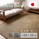 【メーカー直送品】DXノア カーペット 191×191【ござ カーペット い草 畳 日本製 リビング 子供部屋 寝室 国産 引越 引っ越し 引越し 抗菌防臭 敷...