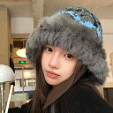 レディース ニット帽 ニットキャップ ボア 帽子 女性 バケット ハット 秋 冬 漁師 帽子 厚手 耳保護 防寒 防風 暖かい 保温 小顔効果 耳まで暖かい 柔らかい ニット ウール かわいい おしゃれ ふわふわ もこもこ ウサギ エレガント