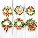 ナプキンリング ナプキンホルダー ナプキン バックル クリスマス ツリー 鹿 リース ベル サンタクロース ヒイラギ おしゃれ かわいい おもてなし テーブルア...