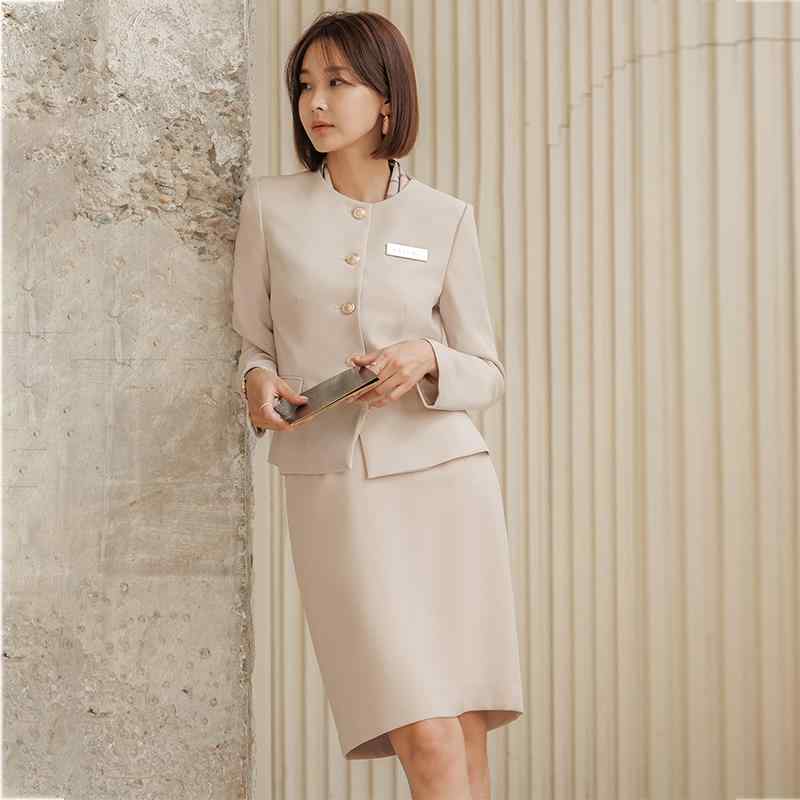 レディース ユニフォーム ジャケット スカート スーツ 長袖 仕事着 事務服 レディース服 オフィス 接客 医療 美容 サロン エステ 受付 コンパニオン ショールーム ホテルフロント ベルスタッフ コンシェルジュ ウエイトレス エレガント 清楚 華やか