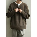 メンズ セーター ニット ファッション 男性 オシャレ ラウンドネック ウール シンプル 大人 かっこいい 大きいサイズ 暖かい ゴルフ アウトドア ストライプ...