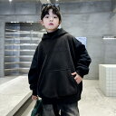 アウター 子供服 キッズ 男の子 フリーストレーナー フーディー あったか 柔らか 厚手 プルオーバー かぶり グラデーション トップス プリント 防寒 防風 通学 アウトドア 登山 キャンプ 小学生 中学生 高校生 おしゃれ かっこいい ゆったり