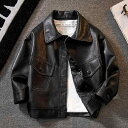 アウター 子供服 キッズ 男の子 羽織 ブルゾン レザー ライダース ジャケット ジャンパー あったか 秋 冬 防寒 防風 通学 アウトドア 登山 キャンプ おしゃれ かっこいい 120 130 140 150 160 170 小学生 中学生 高校生