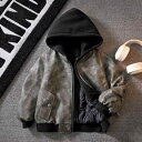 レザージャケット アウター 子供服 キッズ ボーイズ 男の子 キルティングジャケット フード付き あったか 秋 冬 暖かい ジップアップ 防寒 防風 通学 アウトドア 登山 キャンプ おしゃれ かっこいい 120 130 140 150 160 170