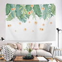 タペストリー 壁飾り インテリア おしゃれ 植物 花 キャンパス 装飾 北欧 吊り フラワー リーフ 絵画 模様替え 新居 気分転換 リビング ベッド ルーム ...