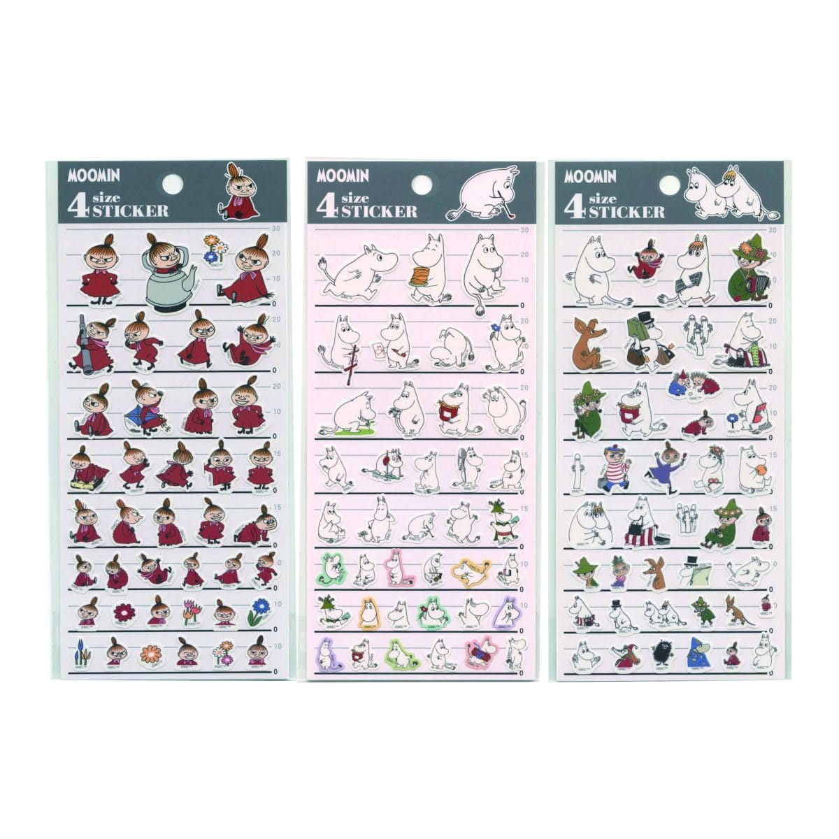 ムーミン[シールシート]4サイズステッカー 4SIZE STICKER/MIX 北欧