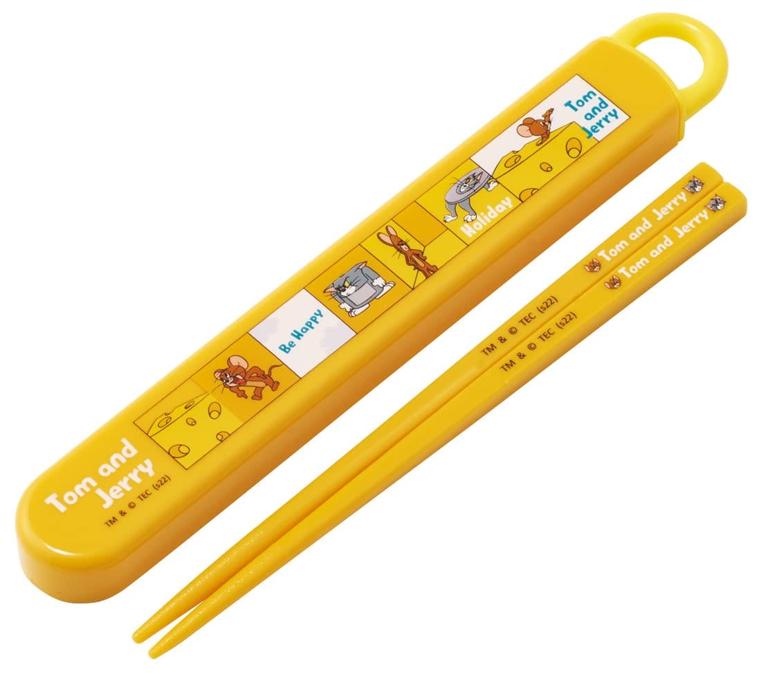 スケーター(Skater) 箸 箸箱セット トム&ジェリー ハッピー 16.5cm 子供用 抗菌 日本製 ABS2AMAG-A
