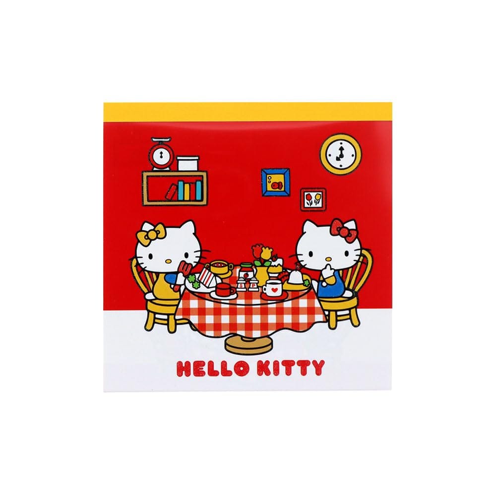 乐天商城 - サンスター文具(Sun-Star Stationery) サンリオキャラクターズ グッズ メモパッド スクエア ハローキティ レッド S2849208