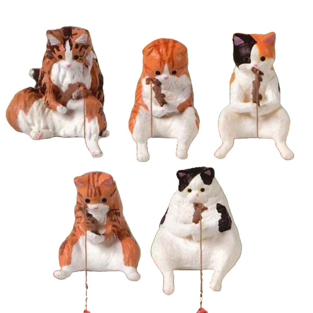 エール 釣り日和～猫たちのひまつぶし～ × 全5種セット フルコンプ ガチャガチャ カプセルトイ