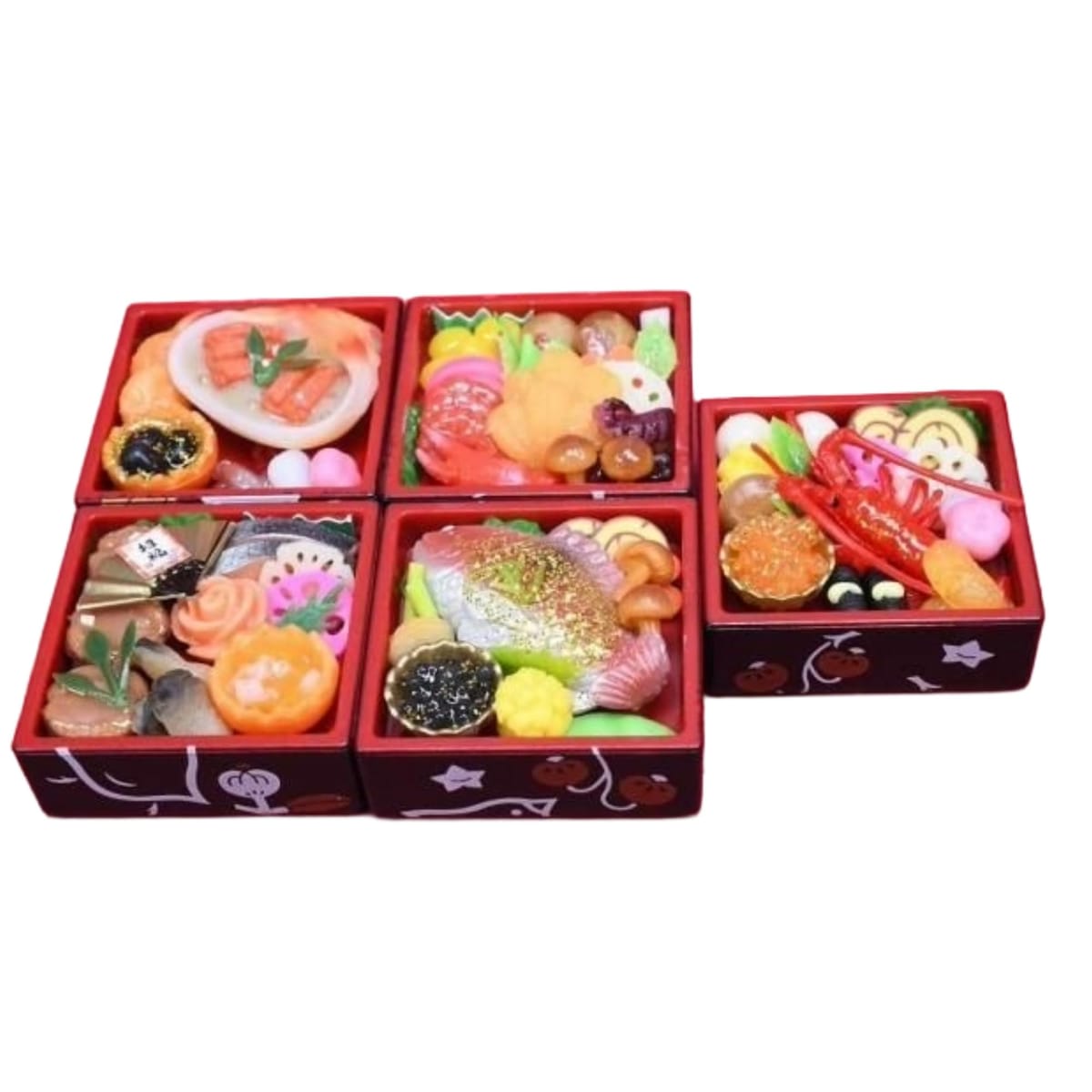 樂天商城 - トイズスピリッツ 日本の究極和食！ざ・おせち重マスコット八 × 全5種セット フルコンプ ガチャガチャ カプセルトイ