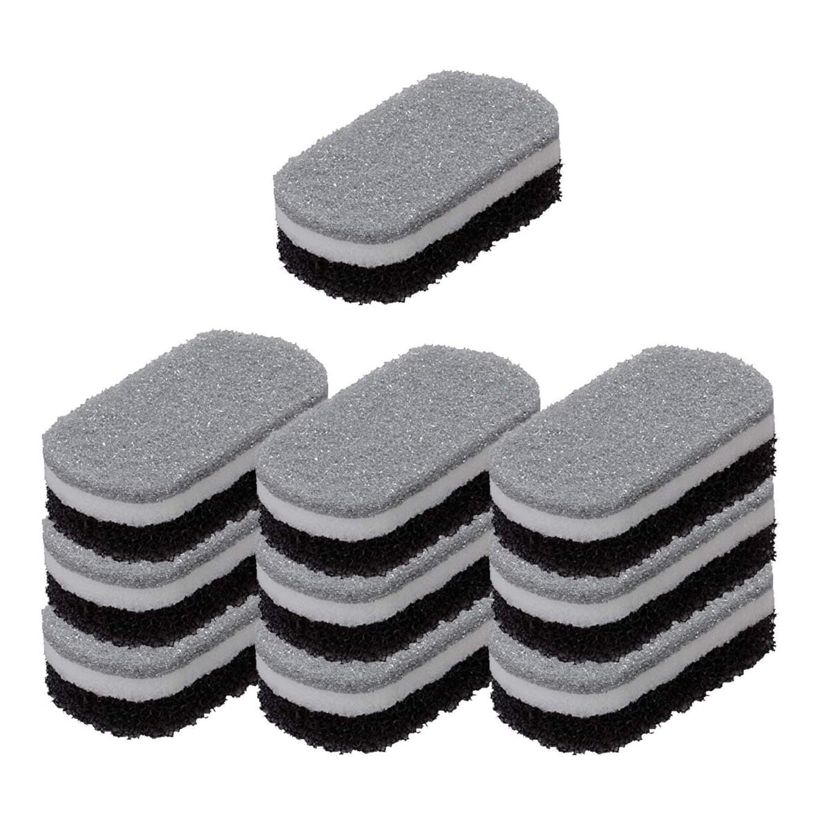 乐天商城 - 【まとめ買い10個セット】オーエ キッチンスポンジ スマートホーム2 トリプルスポンジ （黒） ｜ 食器洗い スポンジ 台所用 調理器具 洗い物 日本製 台所スポンジ 食器洗いスポンジ