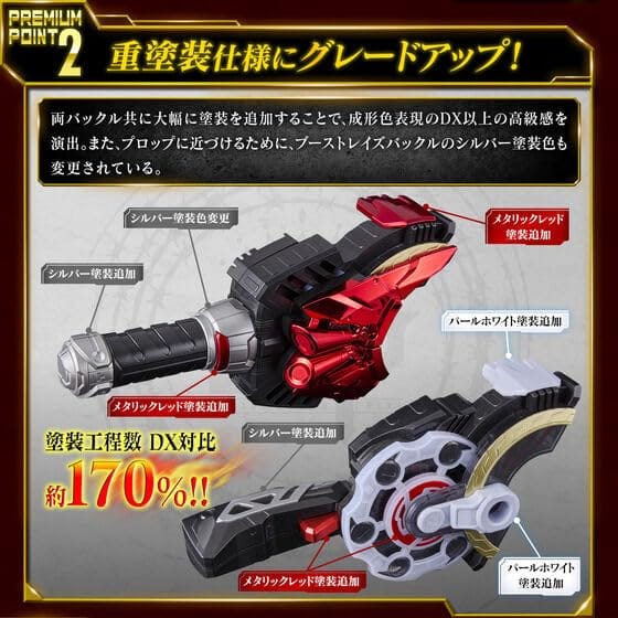 仮面ライダーギーツ PREMIUM DX メモリアルマグナム&ブーストレイズバックルセット