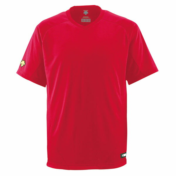 デサント（DESCENTE） 【野球】ベースボールシャツ（Tネック）DB－202レッド (ds-db202-red) Tシャツ　プレゼント　ギフト