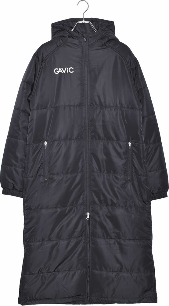 GAVIC(ガビック) 中綿ベンチコート (ryl-ga3113-ブラック 黒) ウインドウェア スポーツ サッカー フットサル ランニング プレゼント ギフト