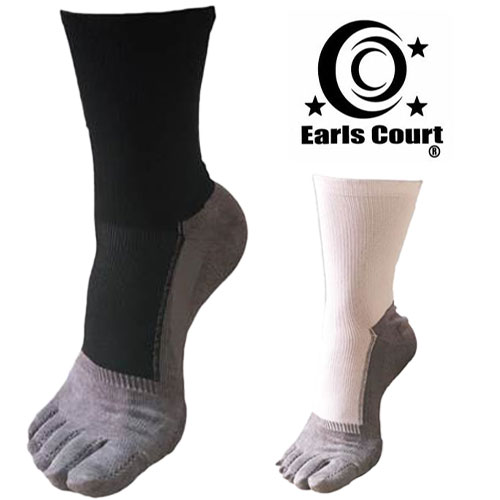 【多くのJリーガー愛用!!】アールズコート Earls Court ナノバイト 5本指 グリップソックス 靴下 サッカー フットサル スポーツ 部活 サークル ...