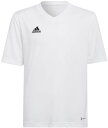 adidas（アディダス） KIDSENTRADA22ジャージージュニアサッカーウェア子供キッズトレーニングスポーツエクササイズ運動マラソンランニングホワイト　白 (adj-mbe20-hc5054) サッカー ゲームシャツ　ユニフォーム・パンツ　プレゼント　ギフト