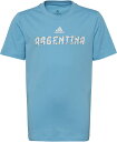 adidas（アディダス） サッカーTシャツJrKIDSカントリーTシャツアルゼンチンブライトシアン (adj-m9742-hd6377) サッカー　ウインドウェア　プレゼント　ギフト