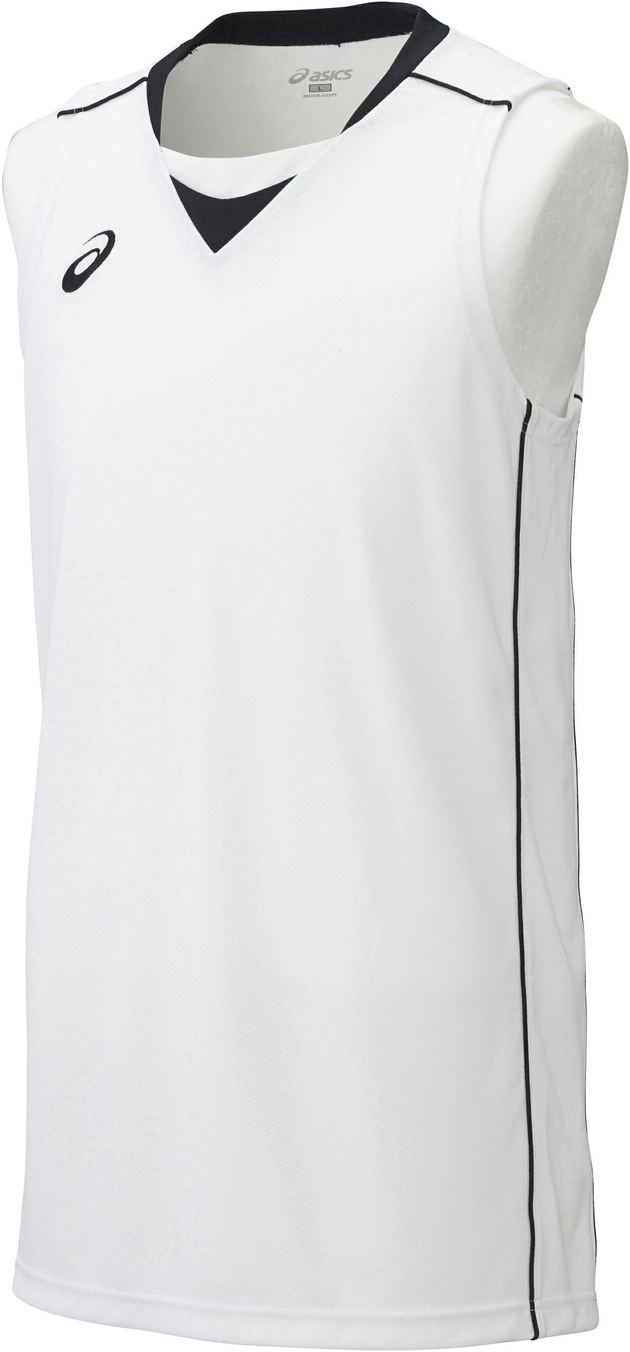 アシックス asics ゲームシャツXB1355 SAバスケット ホワイト　白xブラック　黒アパレル（ユニセックス　男女兼用）　プレゼント　ギフト