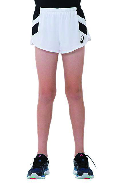 アシックス asics APGA3 Jr.ランニングパンツ2094A004 SA陸上 ランニング Bホワイト 白xBKアパレル(キッズ ジュニア 子供用) プレ...