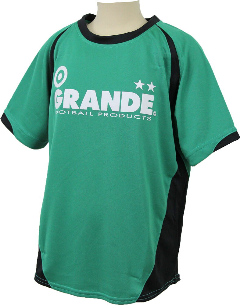 GRANDE(グランデ) CROSSCUTBASICプラクティスシャツ 練習着 プラシャツGRN/ブラック 黒 (hrn-gfph16002-7509) ユニフォーム ゲームシャツ プラクティスシャツ プラシャツ・パンツ サッカー フットサルクリスマス プレゼント ギフトネット通販 サッカー 用品 セール