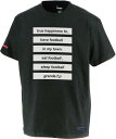GRANDE（グランデ） GRANDE．F．P．Happiness．6ステップス．ボックスロゴ．ラバーT．シャツブラック　黒/ホワイト　白 (hrn-gfph19005-0901) Tシャツ サッカー フットサル　プレゼント　ギフト