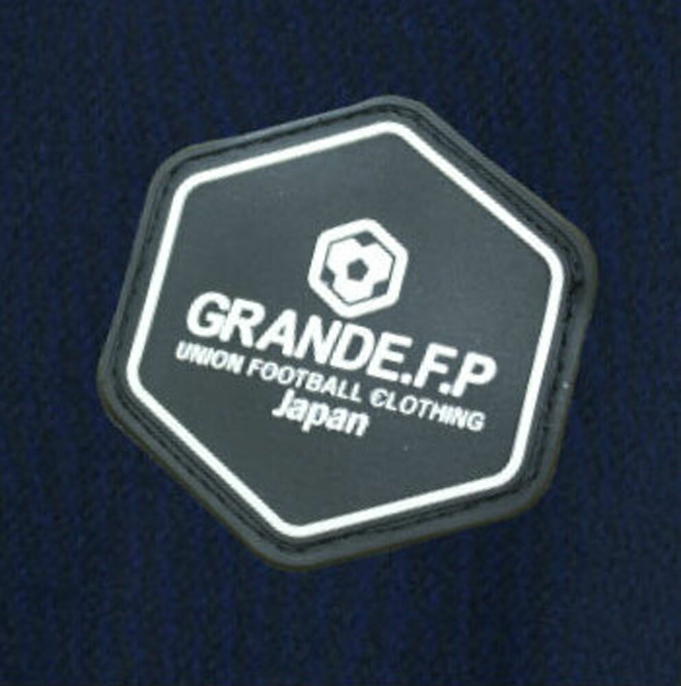 GRANDE(グランデ) GRANDE.F.P.ハイパーロゴ.ヘキサゴン.プラクティスシャツネイビー 紺/ホワイト 白 (hrn-gfph20003-8701) ユニフォーム ゲームシャツ プラクティスシャツ プラシャツ・パンツ サッカー フットサルクリスマス プレゼント ギフトバーゲン サッカー 用品 セール
