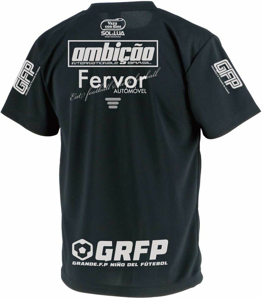 GRANDE(グランデ) GRANDE.F.P昇華転写プラクティスシャツブラック 黒/ホワイト 白 (hrn-gfph21017-0901) ユニフォーム ゲームシャツ プラクティスシャツ プラシャツ・パンツ サッカー フットサルクリスマス プレゼント ギフト通販 サッカー 用品 セール