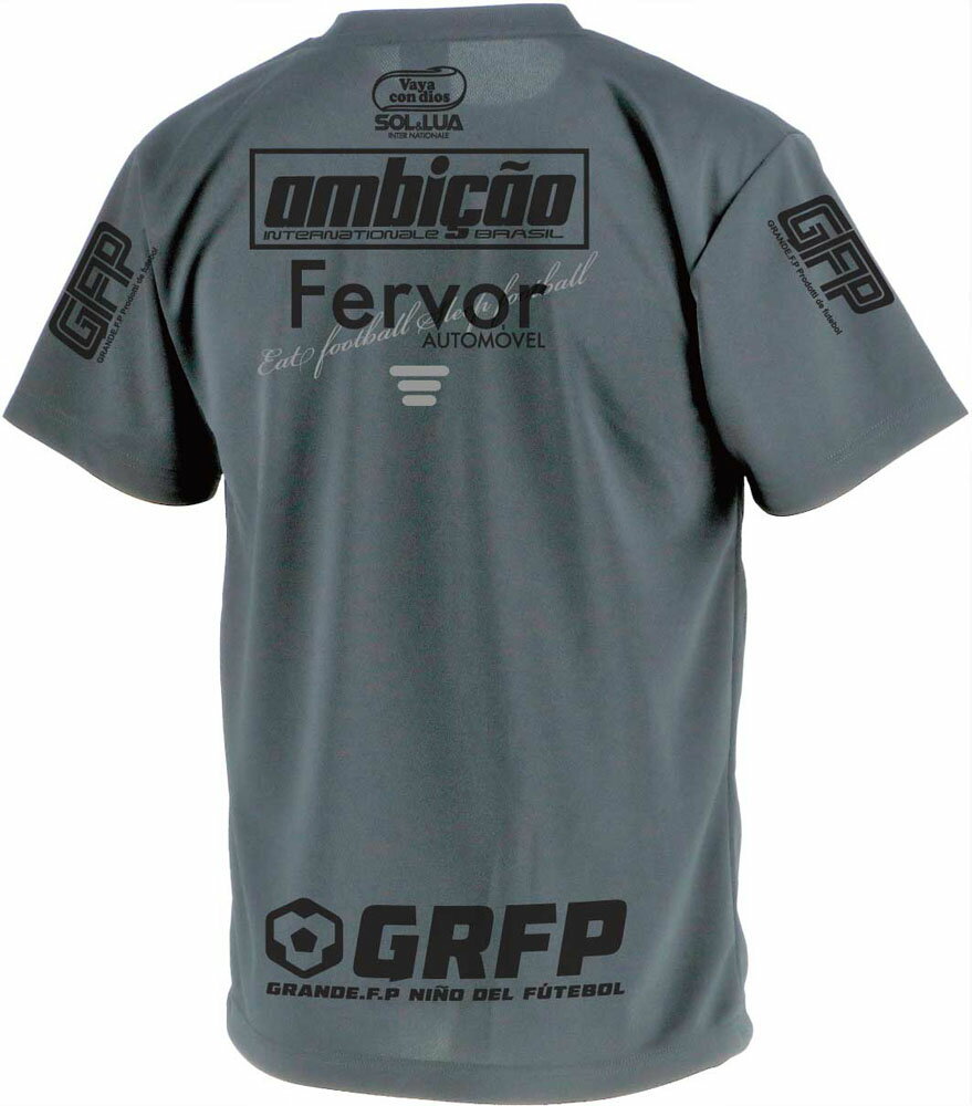 GRANDE(グランデ) GRANDE.F.P昇華転写プラクティスシャツD.グレー/ブラック 黒 (hrn-gfph21017-1709) ユニフォーム ゲームシャツ プラクティスシャツ プラシャツ・パンツ サッカー フットサルクリスマス プレゼント ギフト通販 サッカー 用品 セール