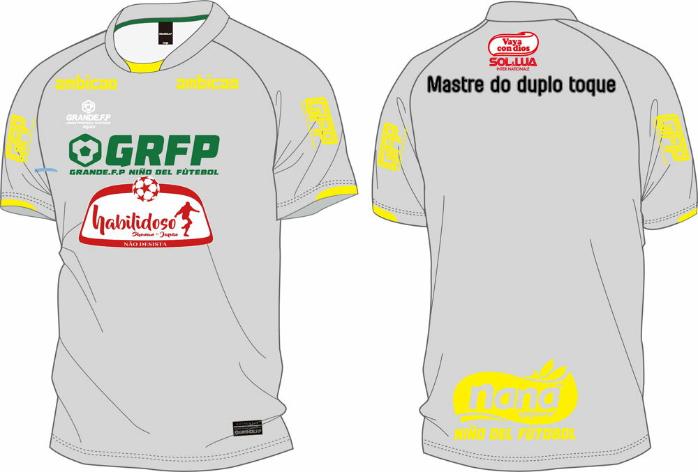 GRANDE(グランデ) ISSY×GRANDE.F.Pコラボ!昇華転写.半袖プラクティスシャツLT.GRAY (hrn-gfph21018-11) ユニフォーム ゲームシャツ プラクティスシャツ プラシャツ・パンツ サッカー フットサルクリスマス プレゼント ギフトバーゲン サッカー 用品 セール