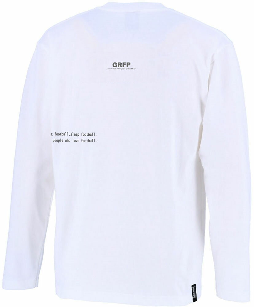 GRANDE(グランデ) グランデ.エフ.ピー.GRFPロゴプリント長袖Tシャツホワイト 白/CRM (hrn-gfph21104-0119) ユニフォーム ゲームシャツ プラクティスシャツ プラシャツ・パンツ サッカー フットサルクリスマス プレゼント ギフト通販セール サッカー 用品 セール